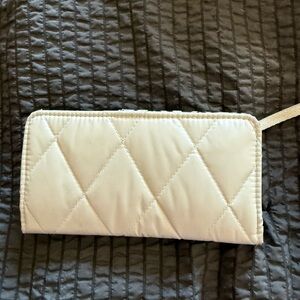 Vera Bradly Quilted Wallet - Cream